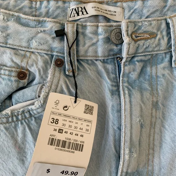 Nwt Zara Denim Shorts sz 30